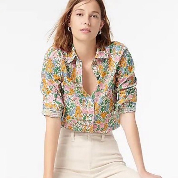JCrew Slim-fit shirt in Liberty® Petunia floral - Picture 3 of 4